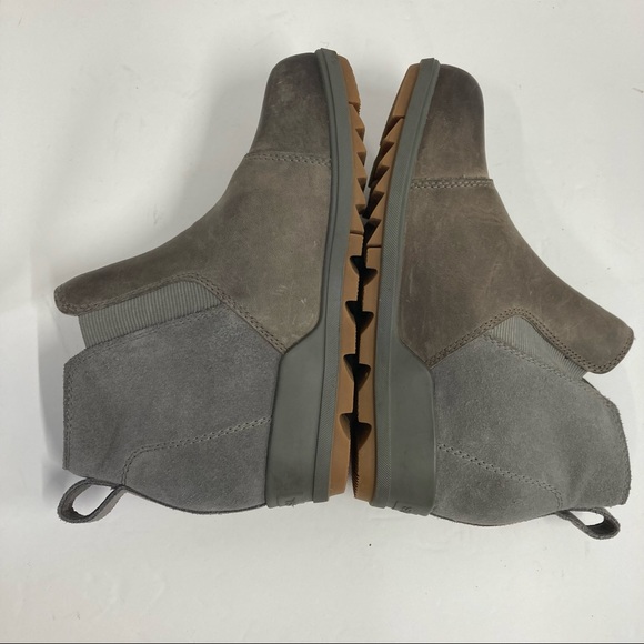 SOREL Ankle Boots Evie Quarry Gum 2 Chelsea Hidden Wedge Heel Womens Size 5.5 - Picture 7 of 11